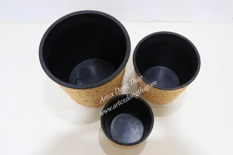 Rattan Export Water hyacinth planter - REX-SD9251A-3NA