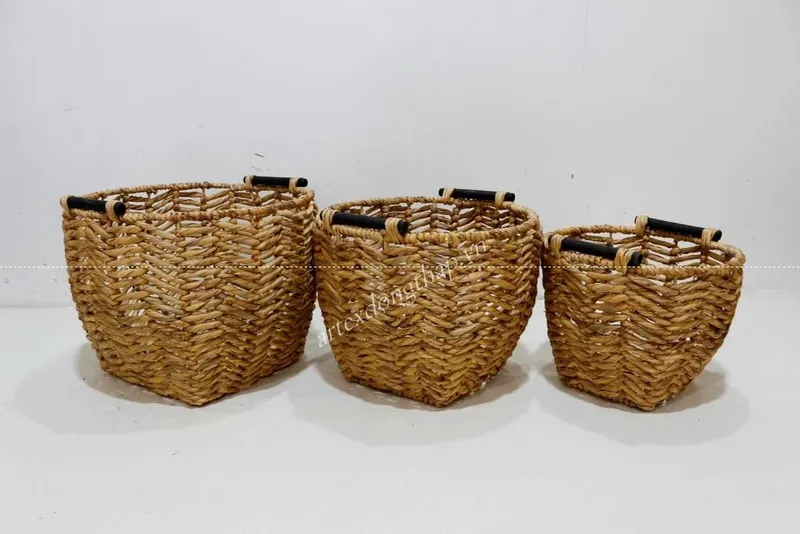 Rattan Export Water hyacinth Basket - REX-SD9749D-3NA