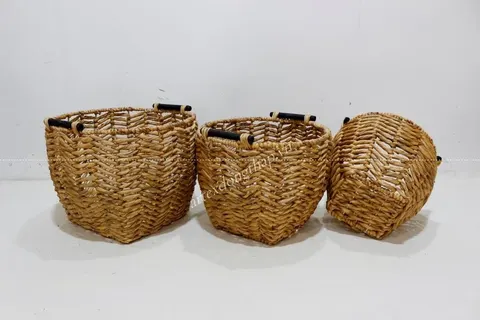 Rattan Export Water hyacinth Basket - REX-SD9749D-3NA