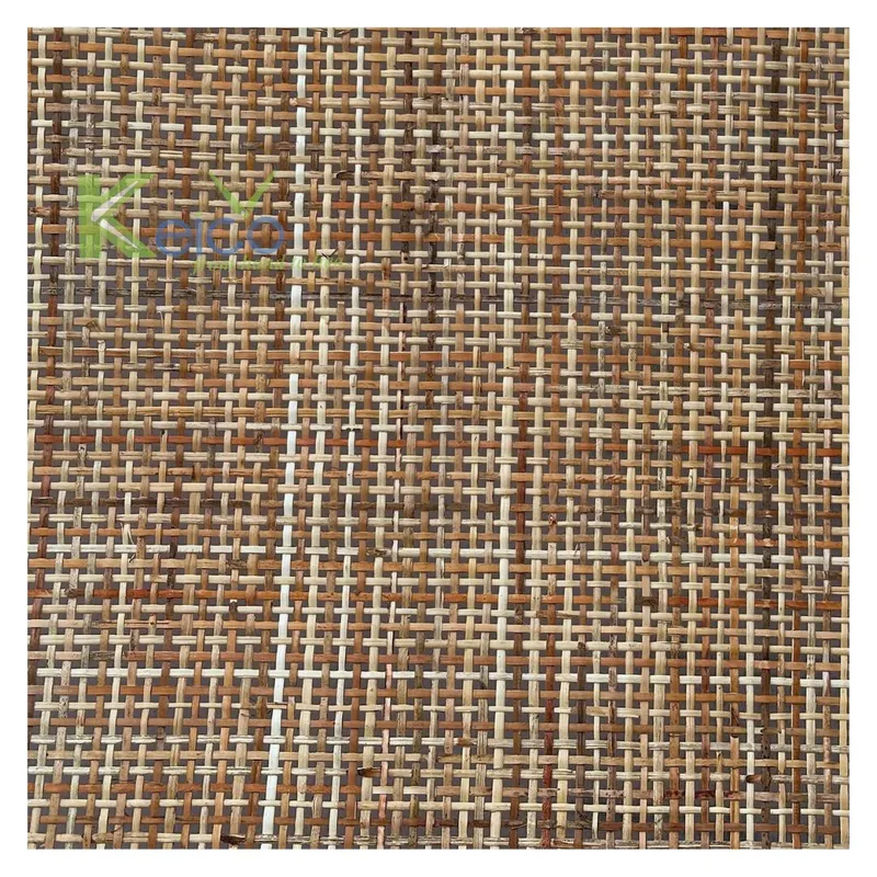 Rattan Export Rollo de rejilla de ratán con patrón cuadrado natural mixto, superventas 2024 - REX-RTR-08
