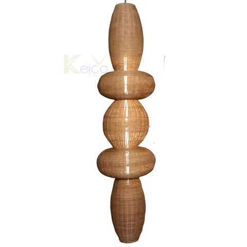 Rattan Export Đèn mây dài đặc biệt cho resort/khách sạn/nhà hàng, bộ sưu tập trang trí 2024 - REX-8423060202-2-1-1-1-1-1