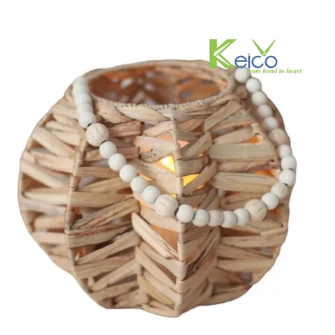 Rattan Export Star Fruit Shaped Water Hyacinth Candle Holder - REX-K23101703
