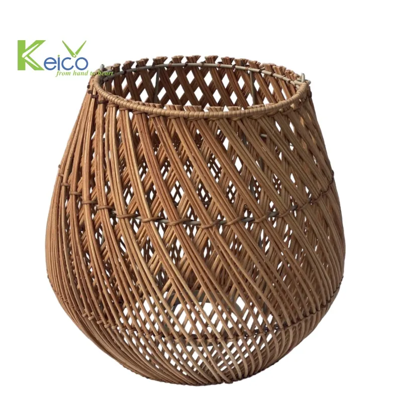 Rattan Export Đế nến mây tự nhiên đan 20×30/12×15 cm - REX-K23101602