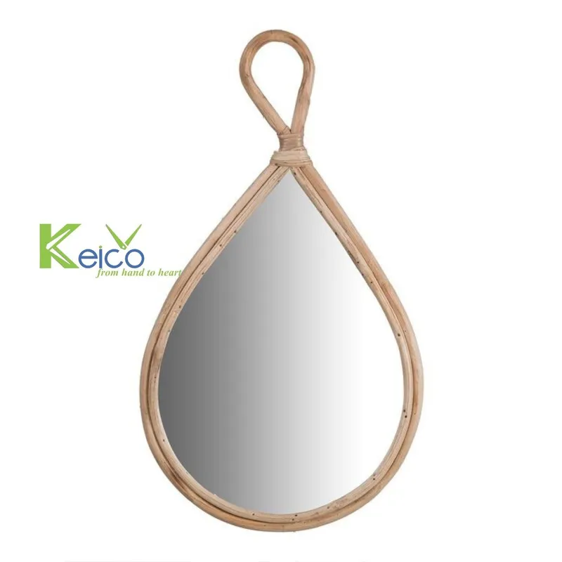 Rattan Export Specchio da parete in rattan a forma di goccia - REX-K2392702