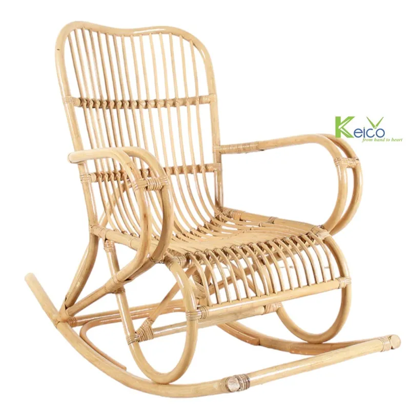 Rattan Export Mecedora vintage de ratán - REX-8423091612