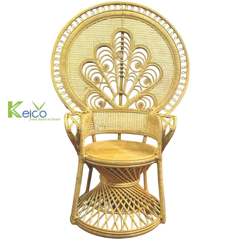 Rattan Export Silla Lady Peacock de ratán, tamaño grande L110xW65xH150cm - REX-8423082811