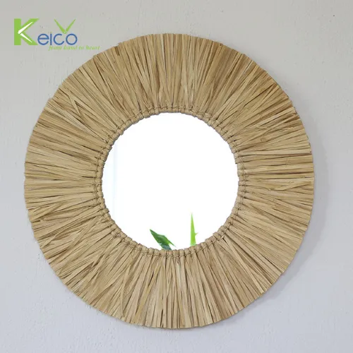 Rattan Export Decorazione da parete in foglia di palma all'ingrosso 60 cm, prodotta in Vietnam - REX-8423070524