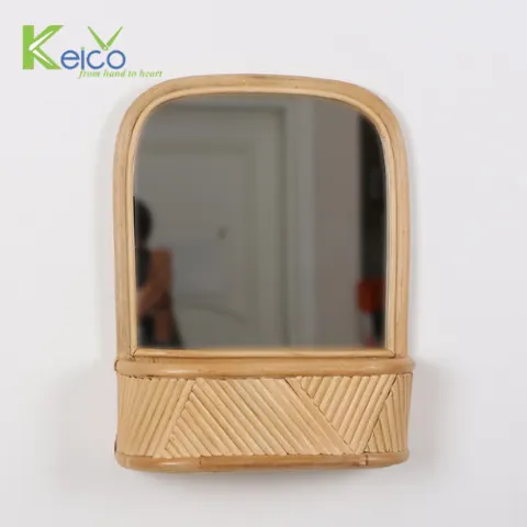 Rattan Export Wholesale high quality and best price rattan wall hanging mirror 60x15xh80 cm made in Vietnam - REX-8423070424