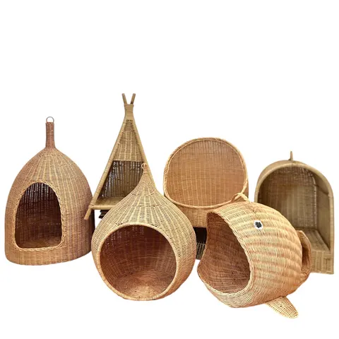 Rattan Export Eleva el bienestar de las mascotas con nuestra colección de ratán ecológica 🐾 - REX-KCP260316