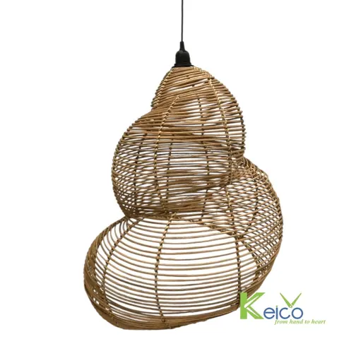 Rattan Export Artisan Bamboo Pendant Light – Creative Cocoon Design for Modern Luxury Interiors - REX-KCLL397
