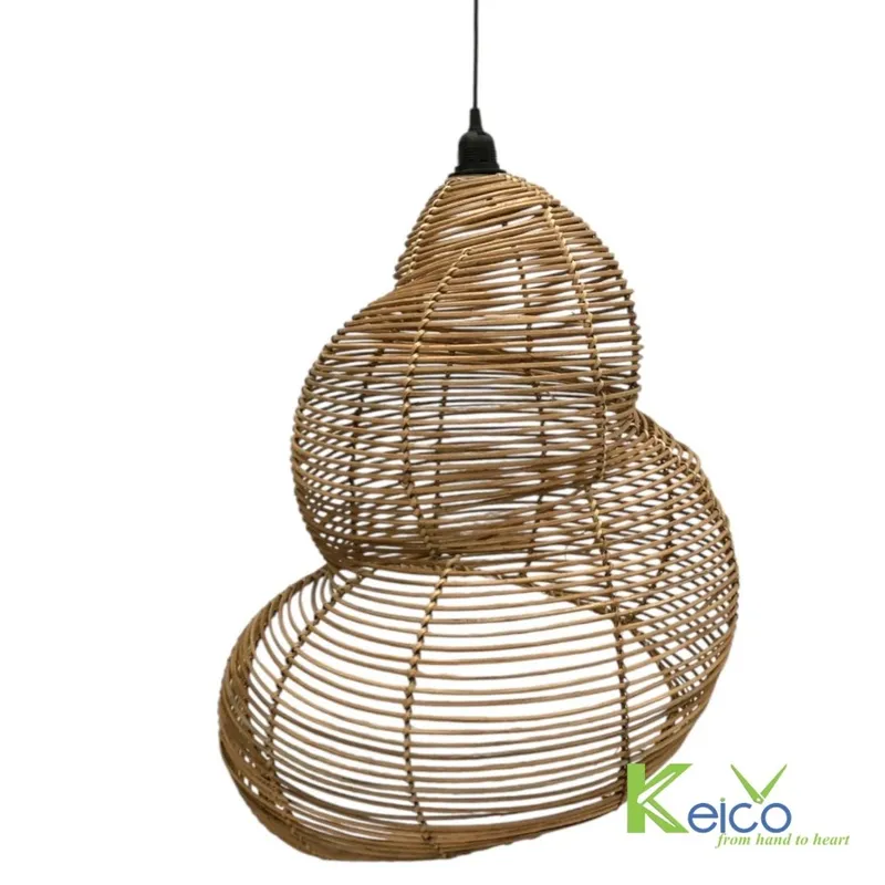 Rattan Export Artisan Bamboo Pendant Light – Creative Cocoon Design for Modern Luxury Interiors - REX-KCLL397