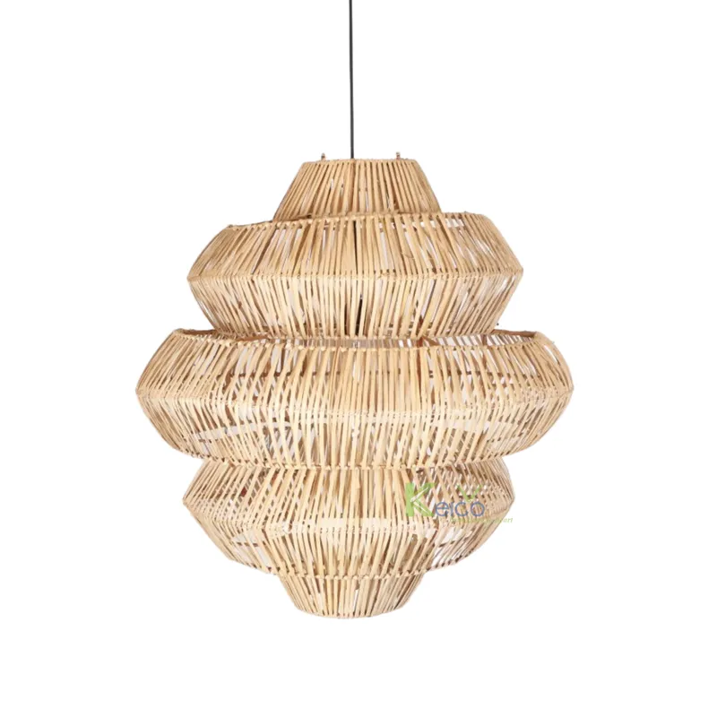 Rattan Export Lámpara colgante de ratán en capas de nuevo diseño especial para la nueva colección - REX-8423061406-1