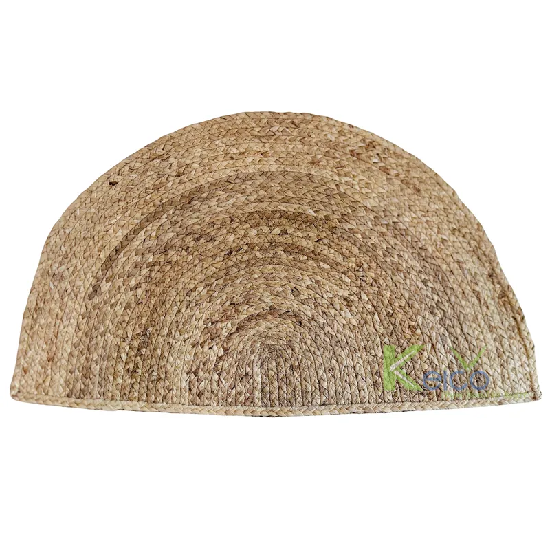 Rattan Export High Quality Natural Half Round Seagrass Woven Rug For Decoration - REX-K2310203-1-1