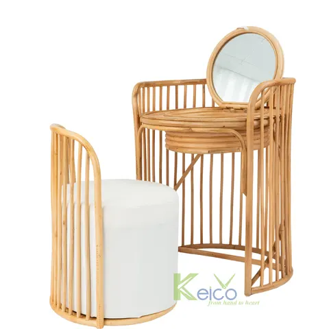 Rattan Export Tocador de ratán con espejo, nuevo diseño 2025 - REX-K23101103-1