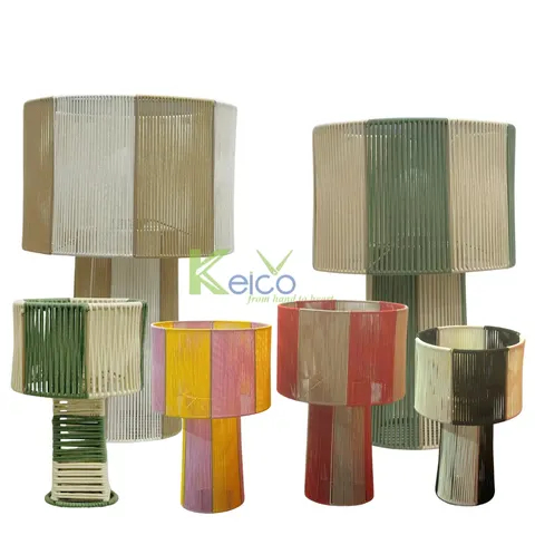 Rattan Export Recycle PP Fabric Lighting Collection – Sustainable Elegance, Inspired by Nature – Table Lamp - REX-250409