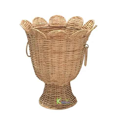 Rattan Export Bộ sưu tập vật liệu phẳng màu sepia – Bình mây sang trọng - REX-8423150836-1-1
