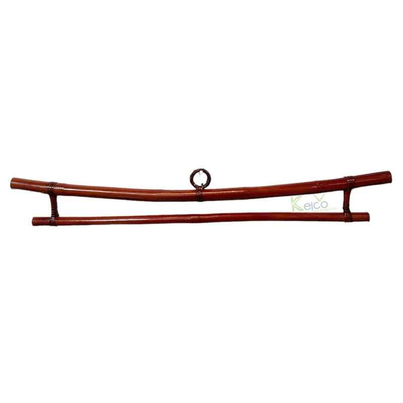 Rattan Export Detachable vintage-style smoked bamboo clothes hanger from Vietnam handicrafts - REX-24102501