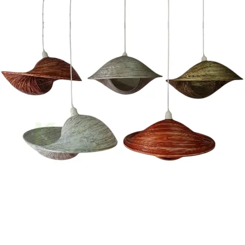 Rattan Export New Design Customize Size Spun Bamboo Lampshade With Special Colors - REX-241014