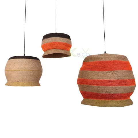 Rattan Export Vietnam Tone Orange Seagrass Pendant Light 2024 With Customize Sizes and Colors - REX-8423060201-1-2-1