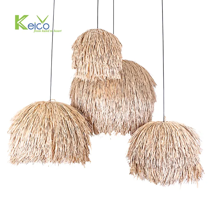 Rattan Export Bộ 4 đèn thả cỏ biển phong cách bohemian - REX-8423060201