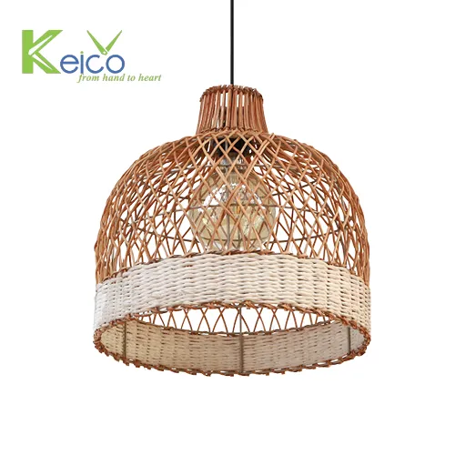 Rattan Export Lámpara colgante económica 38x40cm para mayoristas - REX-8423061004