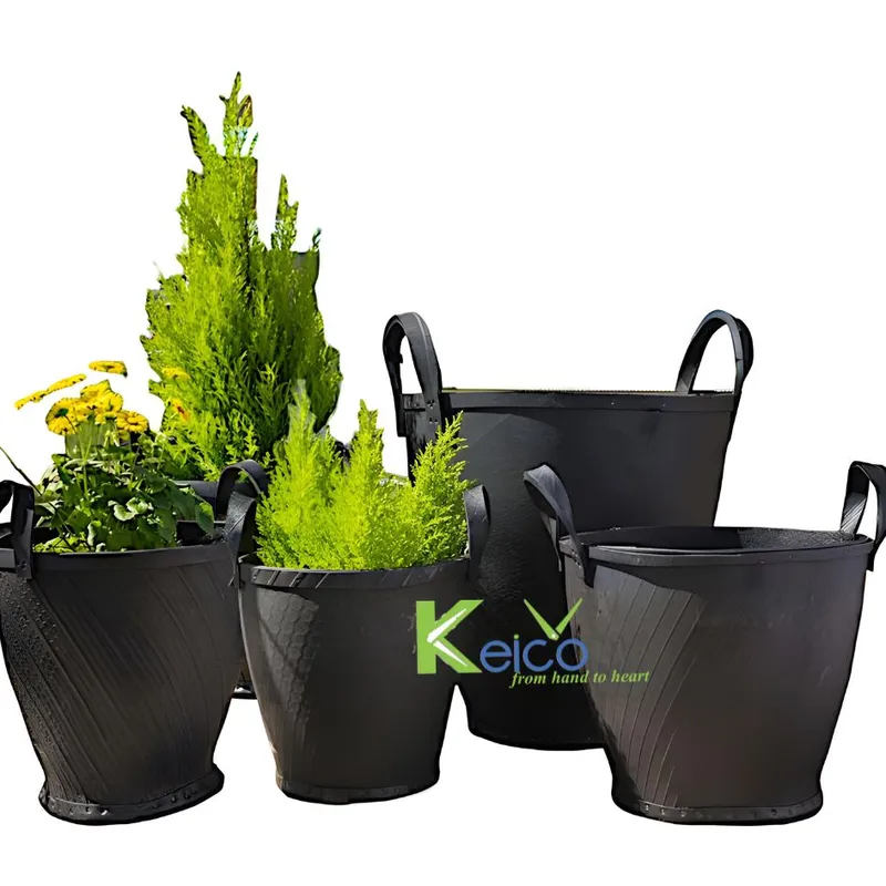 Rattan Export Bộ sưu tập ngoài trời mới – Xô/chậu cây bằng lốp cao su tái chế - REX-8424030202-2-2