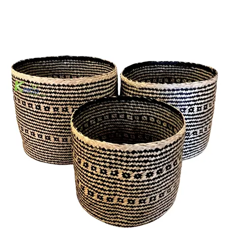 Rattan Export Cesta de hierba marina para resort/hotel/restaurante, colección decorativa 2024 - REX-8423071774-2-1-1