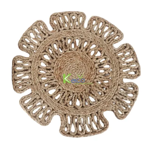 Rattan Export Flower Water Hyacinth Wall Decoration And Placemat Eco-Friendly & GoodPrice - REX-8423082814-1-1