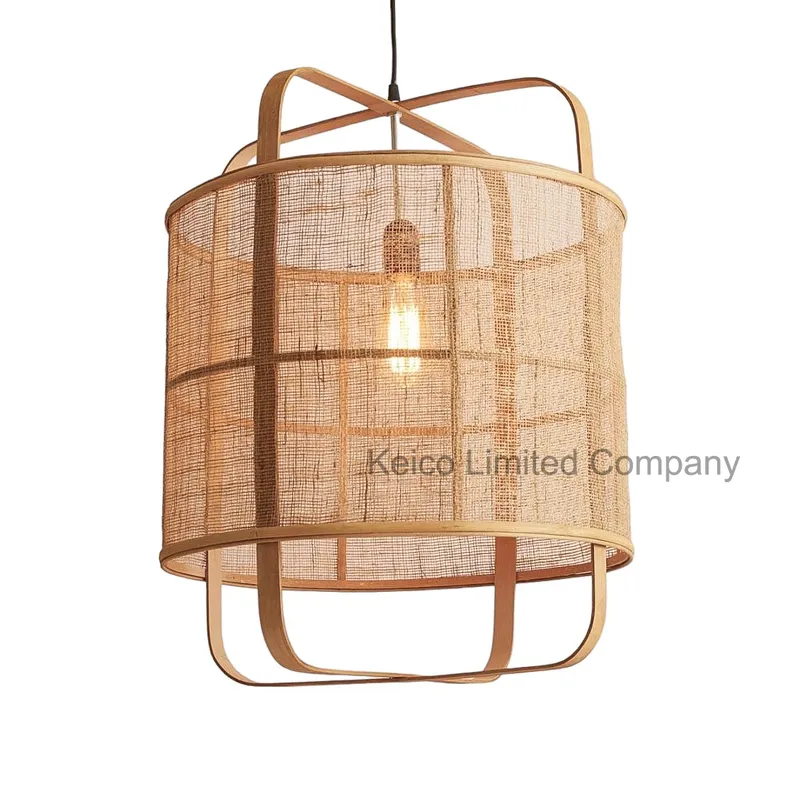 Rattan Export Pantalla vietnamita de bambú tejido Ø40xH50cm - REX-DVT242151112