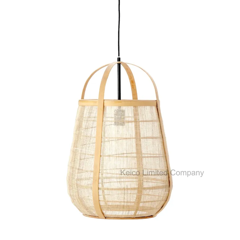 Rattan Export Linen bamboo hanging lamp Ø38xH50cm made in Vietnam - REX-DVT242151109