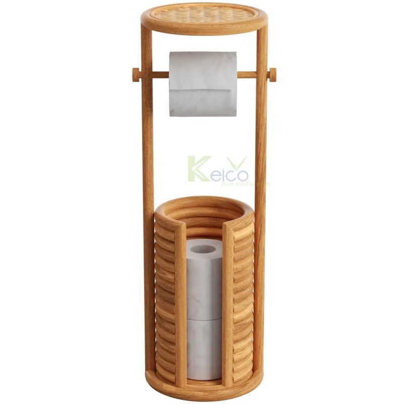 Rattan Export Giá đựng giấy vệ sinh phòng tắm bằng mây thiết kế mới, giá bán sỉ - REX-KC24010801