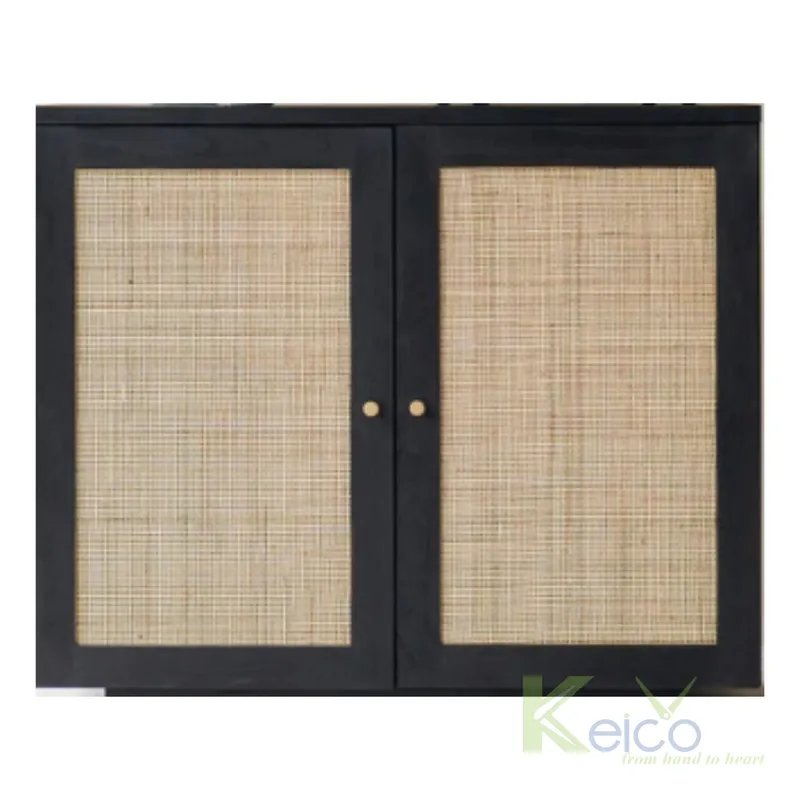 Rattan Export Cánh tủ hình chữ nhật bằng gỗ và lưới mây chất lượng cao - REX-KC23122002