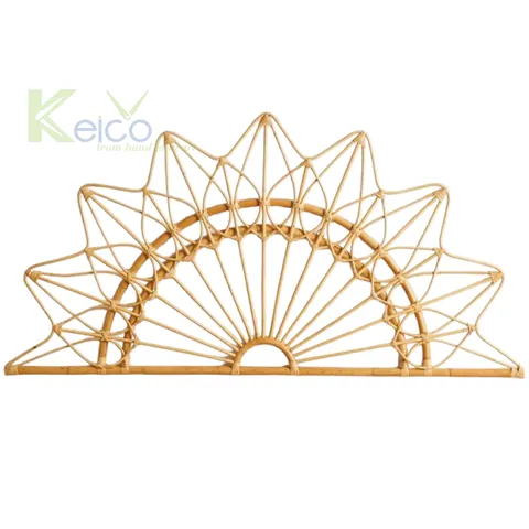 Rattan Export New Design Rattan Sun Wall Haing Headboard Made in VietNam KC23121101 - REX-8423071328-1