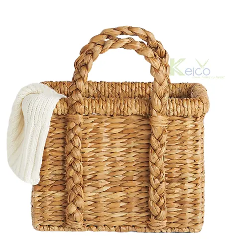 Rattan Export Wholesale Rectangle Seagrass Basket For Storage Or Outdoor Seagrass Bags KC23120801 - REX-2308301989-1