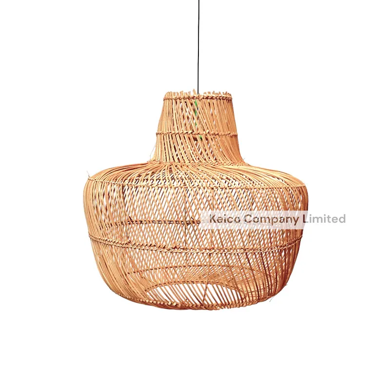Rattan Export Lámpara colgante de ratán natural personalizada en fábrica 40x50x60cm KC23120201 - REX-8423060202-1-1