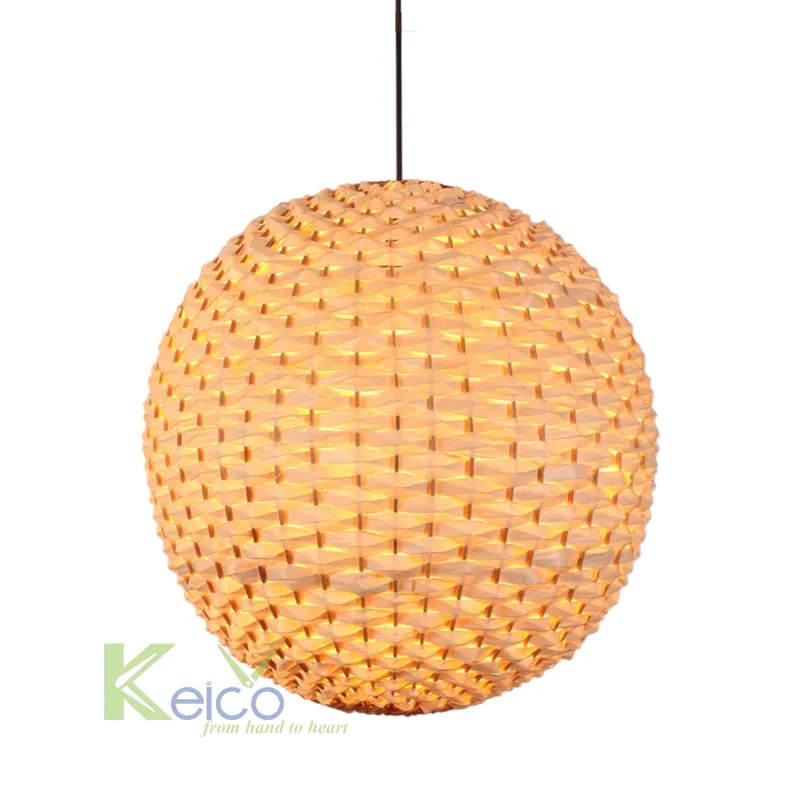 Rattan Export Lampada a sospensione rotonda in foglia di palma naturale 40×40 cm KC23111501 - REX-8423061306-1