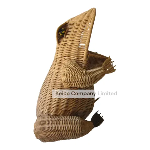 Rattan Export Frog wicker storage baskets handmade by KC23111402 - REX-K23111402