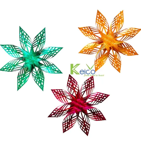 Rattan Export Multi-color Bamboo Star Wall Decor - REX-K23101701