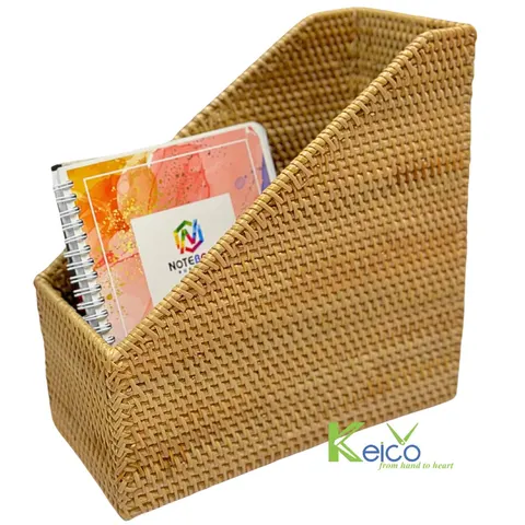 Rattan Export Rattan File Holder Rack 13x27x28 cm - REX-K23101604