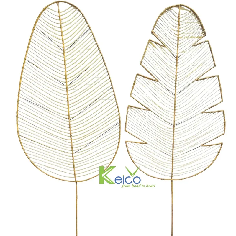 Rattan Export Large Woven Rattan Leaf Shaped Wall Decor - REX-K23101603