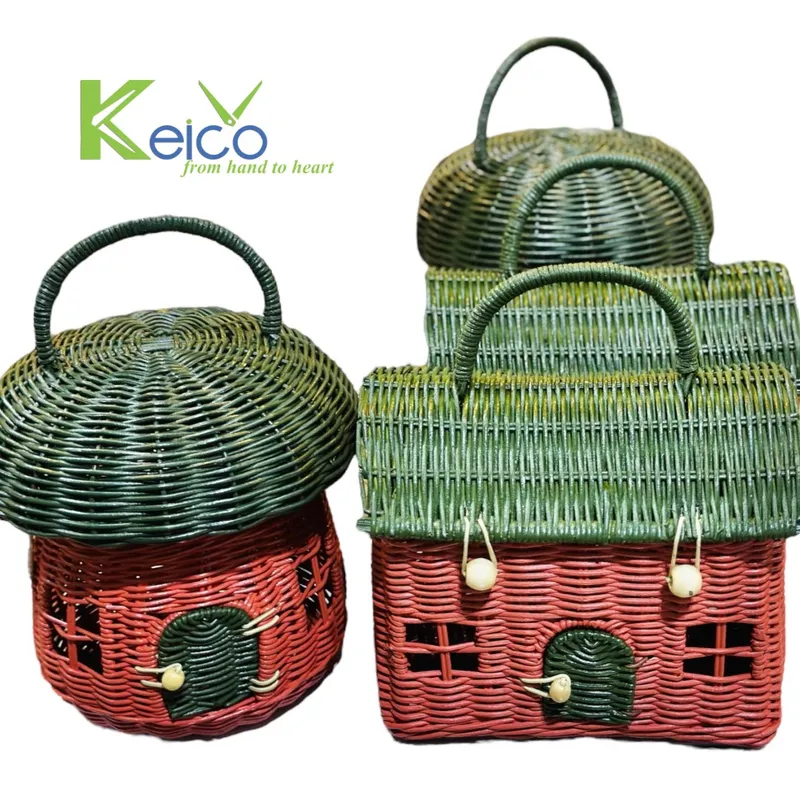 Rattan Export Kids Wicker Basket With Handle - REX-K2310302