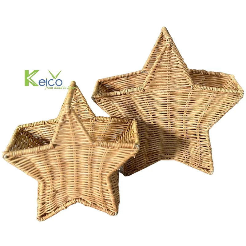 Rattan Export Cesto portaoggetti in rattan a forma di stella 20x11x20cm - REX-K2392502