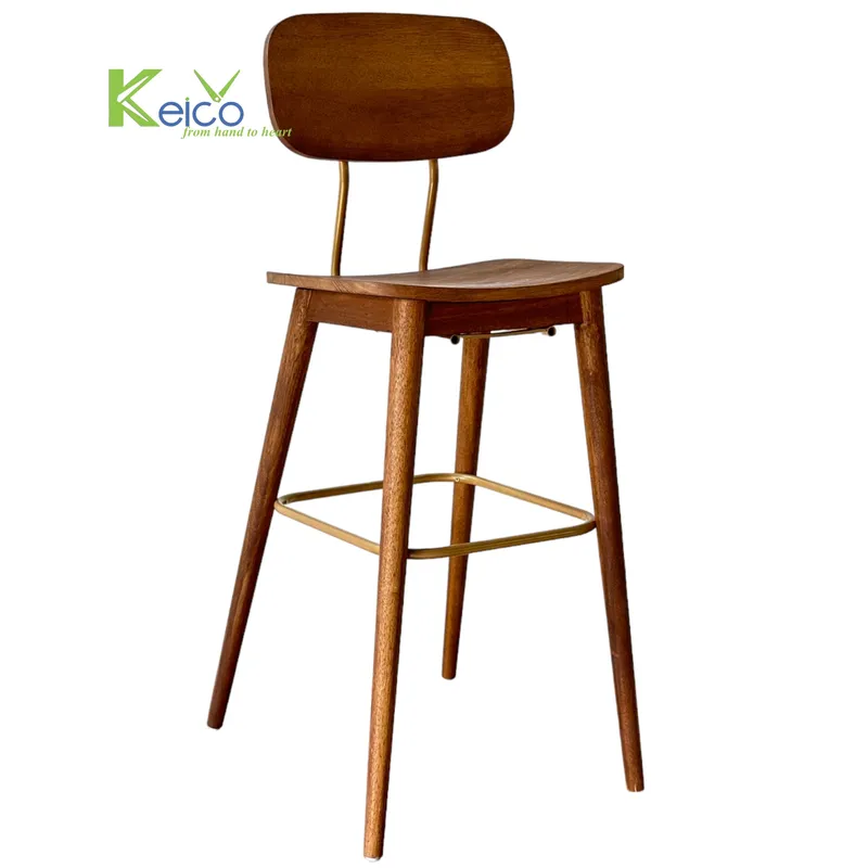 Rattan Export Ghế bar tựa lưng bằng gỗ 202309211988 - REX-8423071774-1