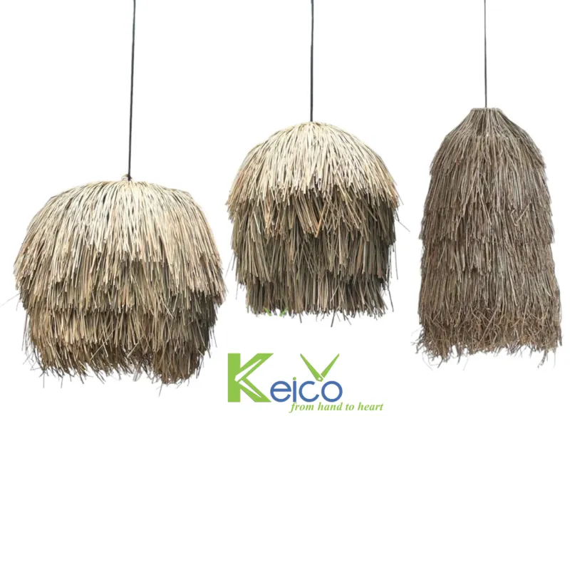 Rattan Export Lampada a sospensione in erba marina stile boho - REX-8423091618