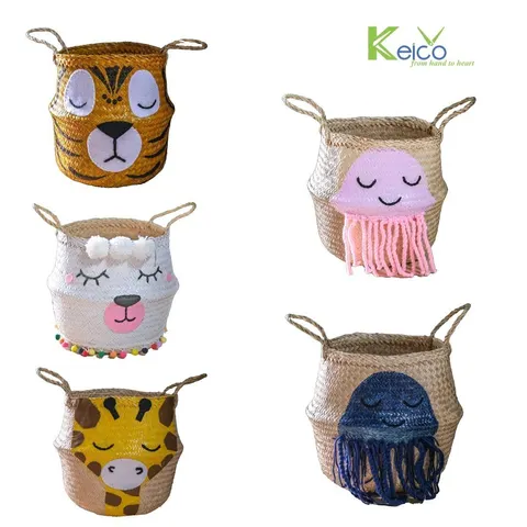 Rattan Export Seagrass Belly Basket For Children 8423091613 - REX-8423091613-1