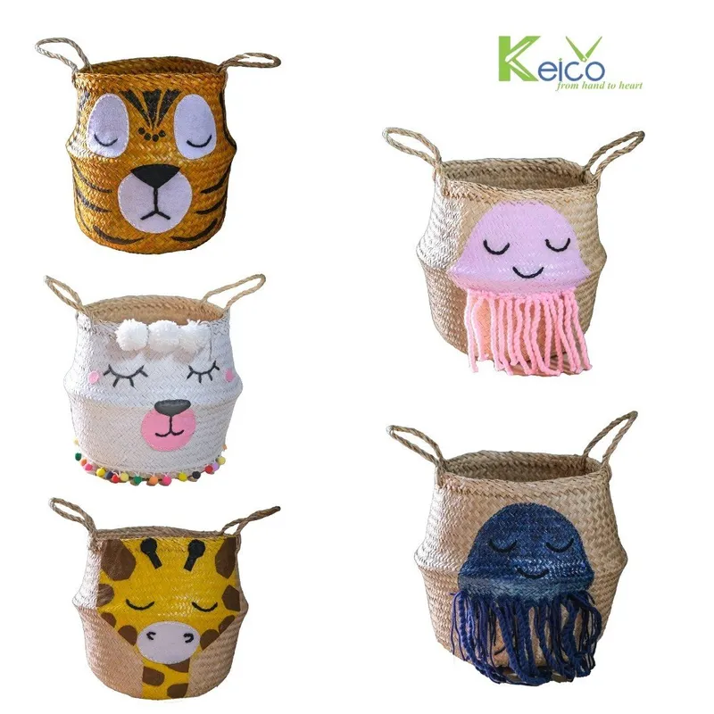 Rattan Export Seagrass Belly Basket For Children 8423091613 - REX-8423091613-1