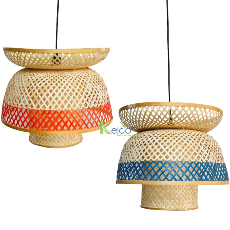 Rattan Export Đèn thả tre Lotus - REX-2308241993