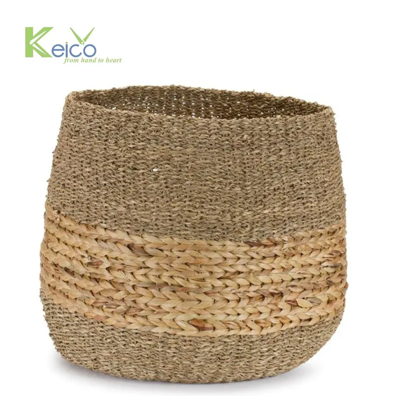 Rattan Export Cesti in giacinto d'acqua/erba marina per decorazione casa - REX-8423082212