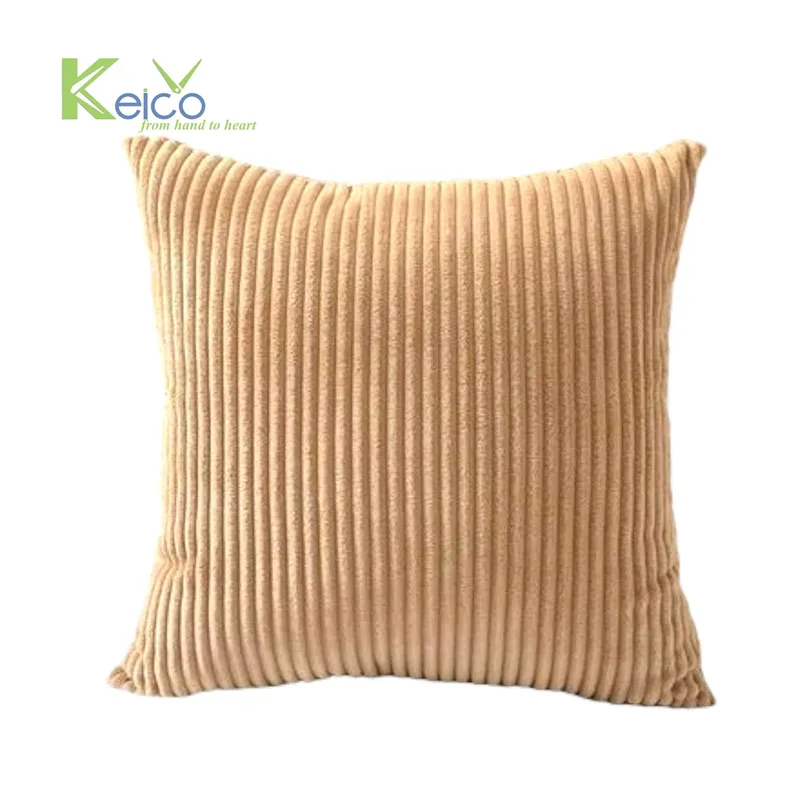 Rattan Export Corduroy Soft Square Throw Pillow for Sofa Chair or Bed - REX-2308221989