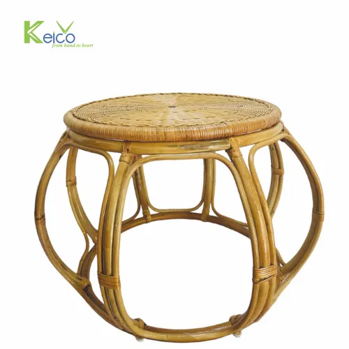 Rattan Export Runder Rattan-Beistelltisch/Korb-Couchtisch zur Wohndekoration - REX-8423081542